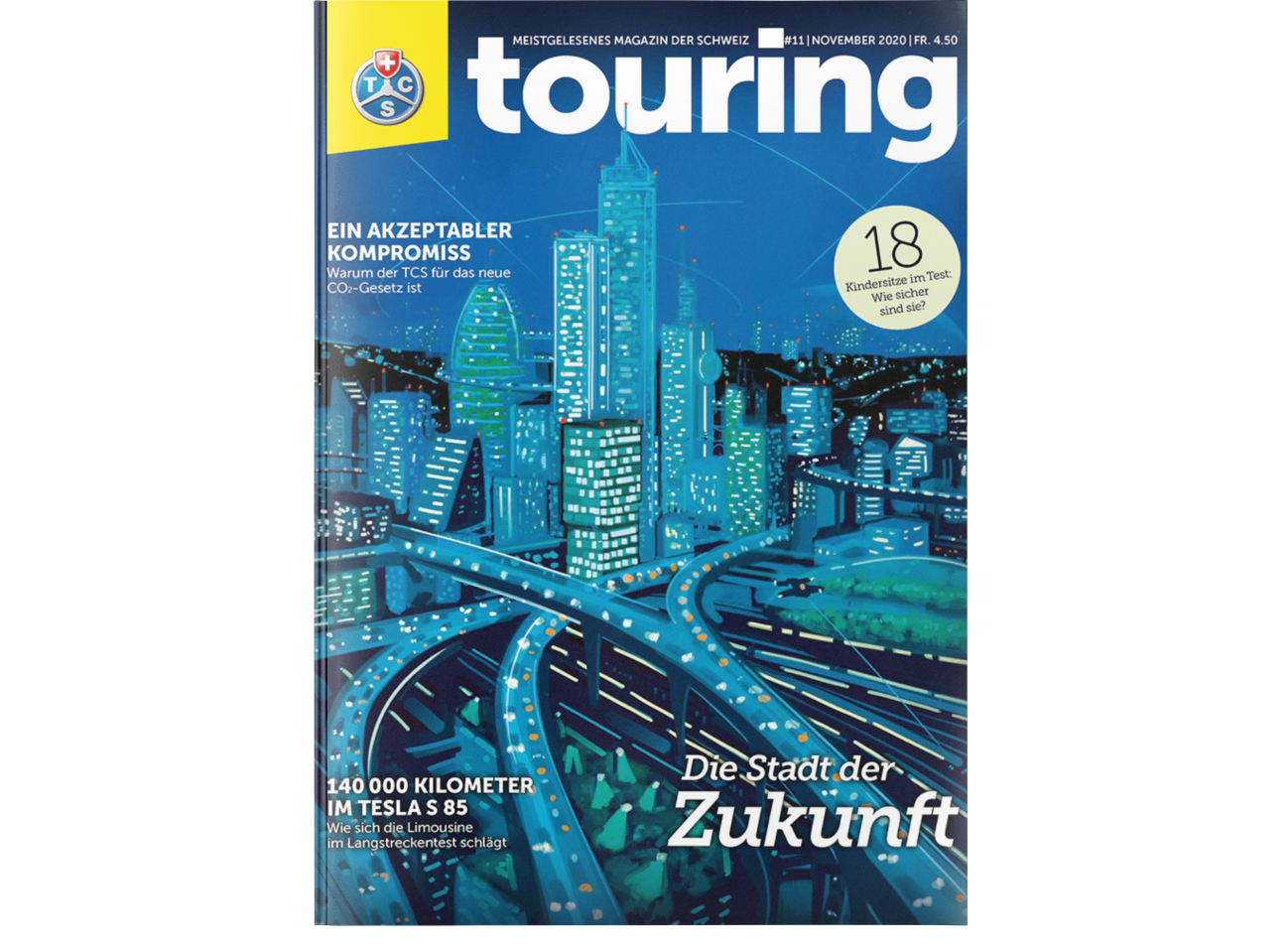Cover TCS Touring Magazin Sektion Zuerich